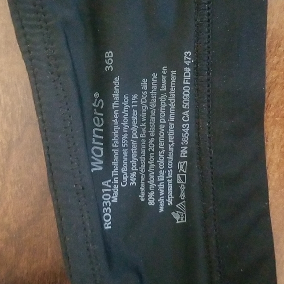 Warner's Wire Free Bra Size 36B - Picture 3 of 3